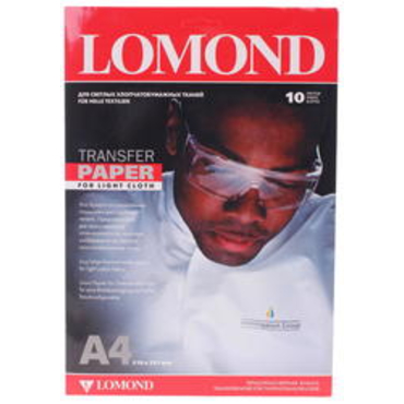 Бумага A4 Lomond Термотрансферная 140 г/м2, 10л. (0808411) Для светлых тканей